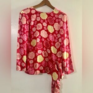 Vintage 1960 Jeane eddy rose shirt! Silk size medium
